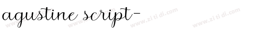 agustine script字体转换 agustine script字体转换